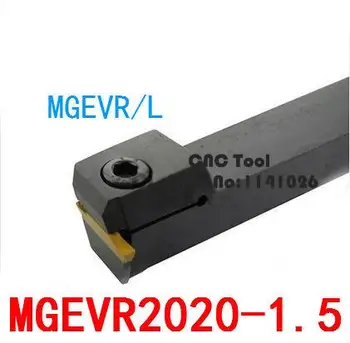 MGEVR2020-1.5/ MGEVL2020-1.5 Torno usinagem de canais de Ferramentas de 20*20*125mm de 1,5 de Largura de Canais Torneamento Externo porta-ferramentas de torno CNC, ferramenta