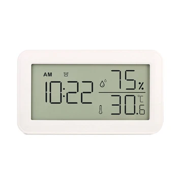 Termômetro Higrômetro interno Com Relógio Despertador, televisão LCD Digital Termômetro, Para Quarto, Sala de estar, Adega de Vinho