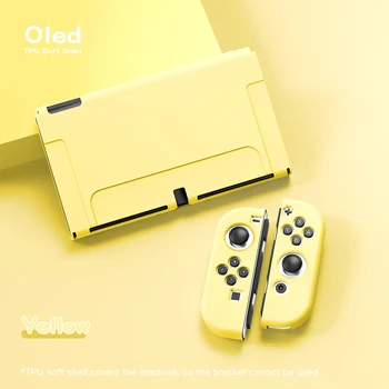 9 Cores Suaves Caso de TPU para a Nintendo Mudar de OLED da Capa de Proteção da Pele Shell Case Para Mudar OLED Jogo de Acessórios