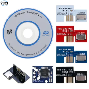 YuXi SD2SP2 SDLoad SDL Adaptador Micro SD Leitor de Cartão + Xeno GC Chip + Suíça Disco de Inicialização Mini DVD Para Gamecube NGC