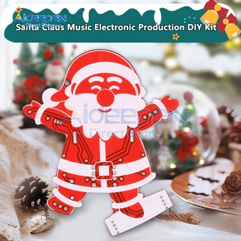 Papai Noel Música Eletrônica Produção DIY Kit LED de Soldagem Exercício Kit Adequado para DIY Decoração da Árvore de Natal Pingente