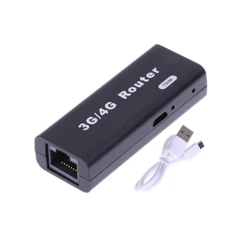 Mini Portátil 3G/4G WiFi Wlan Hotspot wi-Fi Hotspot 150 mbps RJ45 USB do Roteador sem Fio com o Cabo USB