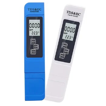 Digital Qualidade da Água Testador TDS CE Gama 0-9990 Multifuncional Medidor de Temperatura para que a Pureza da Água TEMP PPM Testador