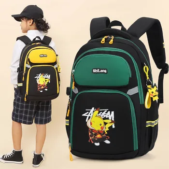 Pikachus Schoolbag Bonito Pokemons Multifuncional Mochila De Grande Capacidade Escola De Ensino Fundamental Aluno Do Ensino Médio Mochila