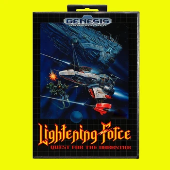 O Lightening Force NTSC MD Card Game De 16 Bits EUA Capa para a Sega Megadrive Gênesis Consola de jogos de Vídeo do Cartucho