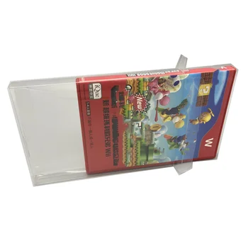 Caixa transparente Protetor Para Nintendo WII Coletar as Caixas de TEP de Armazenamento Jogo Shell Claro Caso de Exibição