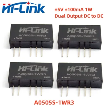 Hilink 2pcs/Monte A0505S-1WR3 ±5V ±100 ma DC com saída dupla Isolada módulos de Fonte de Alimentação de Alta eficiência, Baixo Ripple Модуль питания