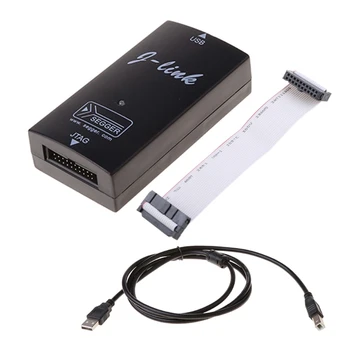 Emulador de Depurador JLink USB 20 Pinos JTAG AMR Programador de Alta Velocidade Emulador de 3,3 V 20MHz Downloader placa de Adaptador