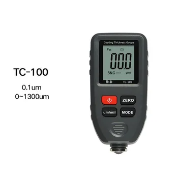 T50 TC100 Medidor de Espessura da Pintura do Carro do Testador de Espessura do Filme de Medição FE/NFE Duas Manual de Pintura Automotiva Instrumento