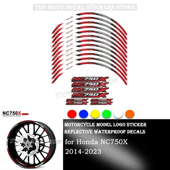 Moto Roda Adesivo Impermeável Hub Decalque Rim Faixa de Fita de 17 Polegadas para a Honda NC750X NC750 NC 750 X 750X 2014-2023 2020 2022