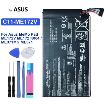 Tablet Li-Polímero Bateria Para Asus MeMo Pad ME172V ME172 K004 / ME371MG ME371 Bateria de Substituição 4270mAh C11-ME172V