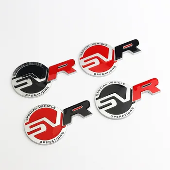 3D Letras de Metal da parte Traseira do Carro do Tronco Fender Emblema Emblema do Decalque SVR Logotipo Para o Range Rover Sport Evoque SVR Adesivo 2020 Acessórios