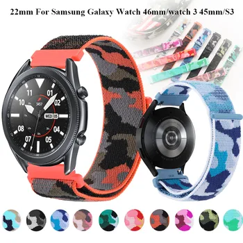 Novo 22mm de Nylon Correias de Substituição Para Samsung Galaxy Watch 3 45mm Banda Pulseiras Engrenagem S3 Classic/Frontier Smartwatch Pulseiras