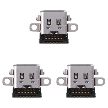 3X de Carregamento de Porta Tipo-C conector de Carregador Conector de Substituição de Parte de Reparo Para a Nintendo Mudar NS 2017 Console