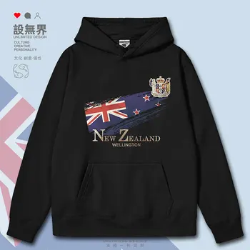 Nova Zelândia Wellington Bandeira Emblema Nacional Retro mens hoodies esportivos, roupas capuz streetwear masculino outono inverno de roupas