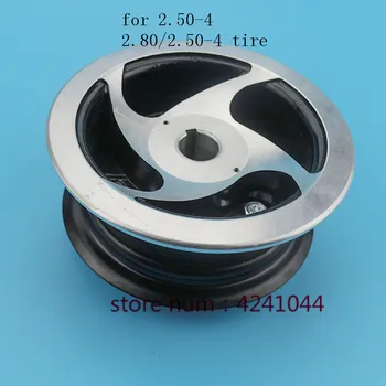 4 polegadas em liga de alumínio cubo de roda aro 17mm ou 19mm orifício Interno para 2.80/2.50-4 2.50-4 Scooter elétrico cadeira de rodas pneu pneu