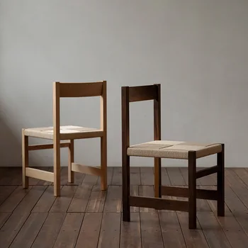 Nordic minimalista cadeiras de jantar, home stay cadeiras de restaurante, Japonês de madeira maciça mesa de jantar com cadeiras