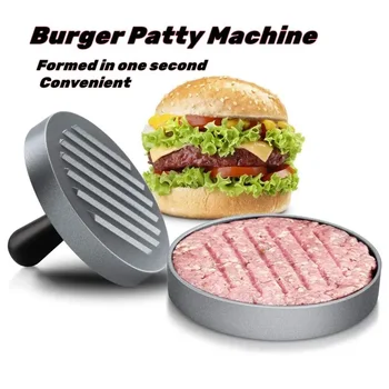 Burger Patty Máquina De Empada De Hamburguer Maker Prima 304 De Aço Inoxidável Não-Vara Manual De Bolinho De Arroz Do Molde Burger Pressionado Patty Molde
