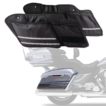 Moto Saddlebag Organizadores Ferramentas Organizador De Bolsa Para Harley Road King Road Glide Electra Glide Street Glide 2014-2022