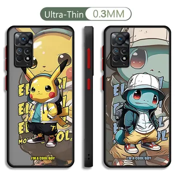 Anime Pokemon Caso para Xiaomi Redmi A2 10 9T 9 A1 9C K40 Pro 12C 10C 9A Tampa Capa Mole