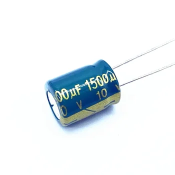 10pcs/lot 10v 1500UF de Baixa Impedância de alta freqüência capacitor eletrolítico de alumínio tamanho 10X13 1500UF 10V 20%