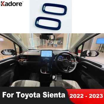 Para a Toyota Sienta 2022 2023 ABS Preto Carro de Lado Condição do Ar de Ventilação Tampa da Tomada da Guarnição de Decoração de Interiores Molduras Acessórios