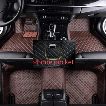Tapete para carros personalizados para Audi A4 Allroad B9 8WH 2017-2023 Anos de Telefone do Bolso Tapete Interior de Acessórios para carros