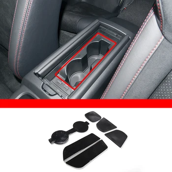 Para Subaru BRZ 2022 Material de PVC Porta do Carro Slot Tapete Central de Controle de Água, Suporte de Copo Tapete de Acabamento de Interiores Acessórios