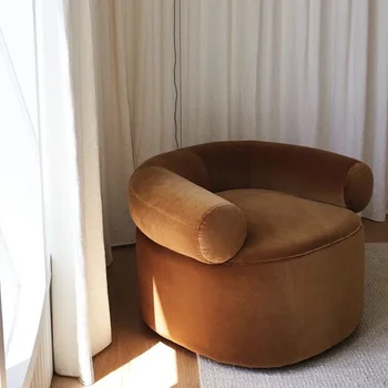 Simples cashmere sofá cadeira de design de casa de família sala de pequeno estúdio de fotografia quarto cadeira