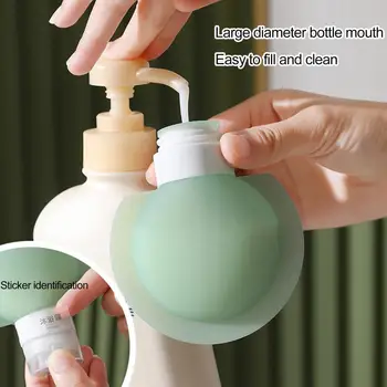 Squeezeable de Silicone, Frasco de Detergente para as Mãos Recipiente à prova de Vazamento de Silicone Loção Distribuidores Portáteis Recarregáveis para Viajar