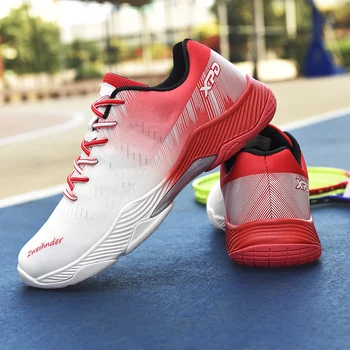 Alta qualidade de badminton sapatos casuais respirável não-deslizamento de esportes de tênis para homens e mulheres sapatas dos esportes