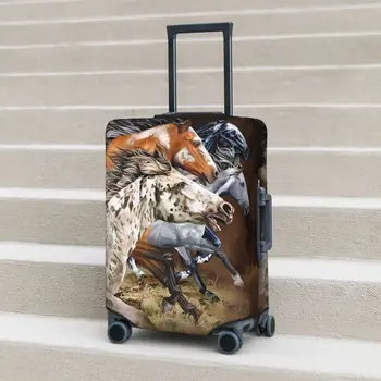 Cavalo De Pintura Mala Cobrir Férias Do Mundo Animal Projeto De Bagagem Prática De Suprimentos De Viagem Protetor