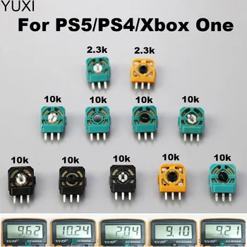 YUXI 1pcs 3D Analógica Micro-Interruptor do Sensor Para PS4 PS5 Controlador 3D Direcional Eixo Resistores Potenciômetro Para Xbox Um
