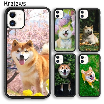 Krajews Animal Cão Akita Soft Phone Case Capa Para iPhone 15 SE2020 14 6 7 8 plus XR XS 11 12 13 pro max coque Shell Fundas