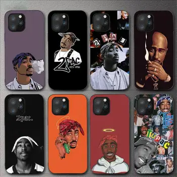 O Rapper 2pac Cantor Tupac Caso de Telefone Para o iPhone 11 12 Mini 13 14 Pro XS Max X 8 7 6 5 SE XR Shell