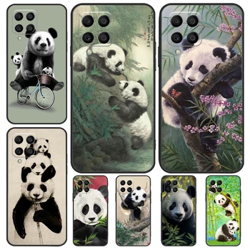 A Panda Animal Urso Bonito Case Para Samsung Galaxy M12 M22 M32 M52 M13 M23 M33 M53 M20 M21 M31 M51 M14 M34 M54 M30s