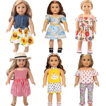 NOVO 17inch Bonecas com roupas da Moda slim sapatos 43-45cm Brinquedos nascido de novo boneco e boneca Americana da Moça de presente