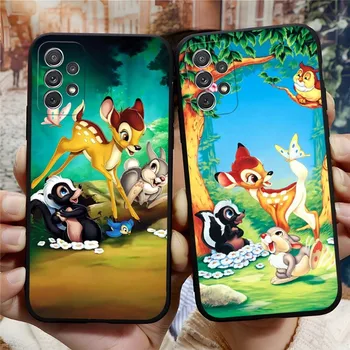 Tambor Disney Bonito Bambi Caso De Telefone Funda Para Samsung S21 S22 S23 S20 S30 S9 S10 S8 S7 S6 Pro Plus Borda Ultra Fe Macio Coque