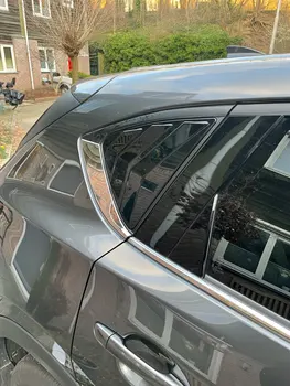 Vidro traseiro Lateral da Grelha de Ventilação de Cobre do Obturador Blinds Guarnição Para o Mazda CX-5 CX5 KF 2017 2018 2019 2020 2021 2022 ABS Acessórios do Carro