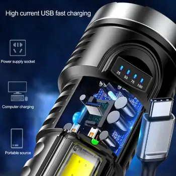 Portátil Torchlight 1 Conjunto Premium Ultra-Brilhante ABS Resistente à Água CONDUZIU a Lanterna elétrica Portátil do Torchlight Definido para a Escalada