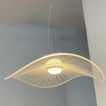 Nordic dinamarquês luminária pendente LED Acrílico Tampa do designer de luz acrílica Pós-moderno Loft, Sala de estar, Escritório ilha de cozinha luz