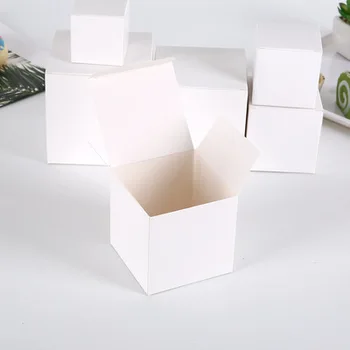 50Pcs/monte - Branco de Papel, Caixa de Papelão Para Embalagem ,DIY Branco, Caixas de Embalagem,DIY Branco Doce Caixas de Sabão Artesanal Caixas