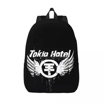 Tokio Hotel Mochila Unissex Cantor De Música Rock Suave Mochilas De Poliéster Muito Alta Escola Sacos De Caminhada De Alta Qualidade Mochila