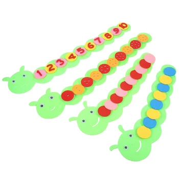 4 Conjuntos De Montessori Pacote De Material Caterpillar Atividade Painéis De Parede De Viagem, Brinquedos, Esportes