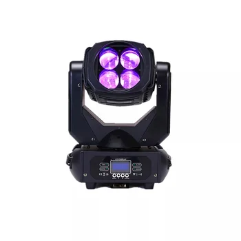 Profissional Discoteca Luzes de Led DMX 4X25W Mover a Cabeça de Quatro Abelha Olhos Móveis Super Feixe de Luz Para Equipamentos de DJ
