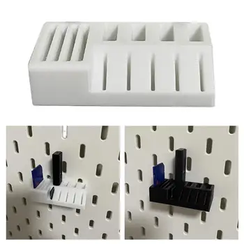 Para a Ikea SKADIS Cartão de Memória de Armazenamento de Caixa de Gancho Tipo de Furo de Placa Pendurada na Parede de Impressão 3D, Cremalheira do Armazenamento Para o Cartão SD Titular Organizador