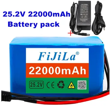6s4p 24V 22Ah 18650 Batterie de Lítio-Batterie 25,2 v 22000mAh Elektrische Fahrrad Ciclomotor/Elektrische/Li ion akku mit ladegerät