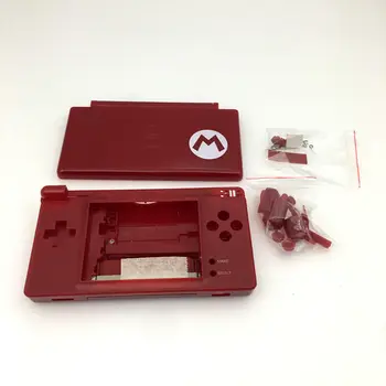 Substituição Vermelho Ma Carcaça Completa Shell Case Capa Botões + chave de Fenda Kits de ferramentas para DS Lite NDSL