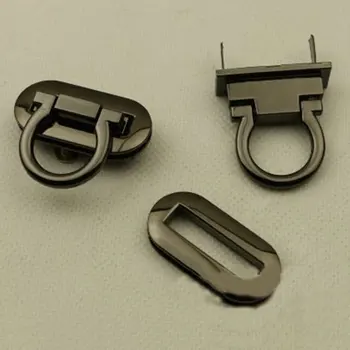 1Pcs Requintado Saco Sacos de Fecho de Fivela Twist Lock Oval Fecho de Metal Ativar Bloqueio de Sacos de Hardware Torção Bloqueios Saco de Acessórios
