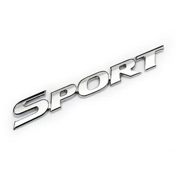 3D Chrome Carro ABS Letras de ESPORTE do Logotipo Emblema Emblema Para Toyota Yaris, Corolla Camry Highlander CHR Esporte Adesivos Tronco Acessórios